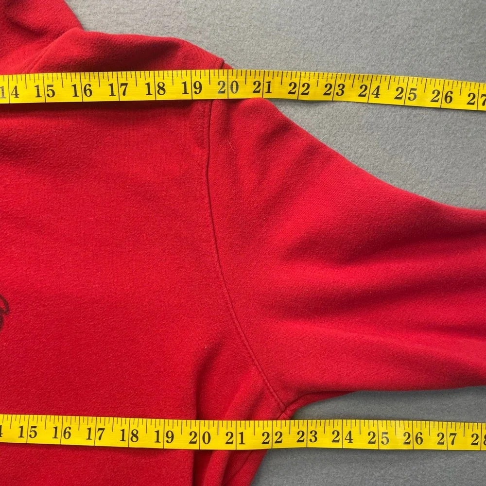 Goodfellow & Co Grinch Hoodie‎ Men Lg Red Christmas Graphic Pullover Excellent